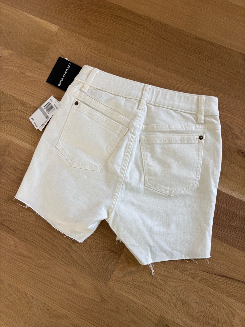 White Women’s Denim Jean Shorts - Unbranded